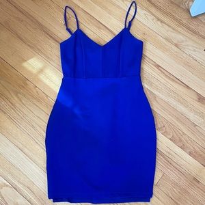 Royal Blue Sleeveless Bodycon Dress - Size S